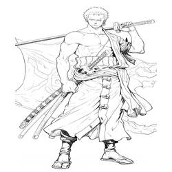 Dibujo para colorear: Roronoa Zoro (Anime y Manga) #218176 - Dibujos para Colorear e Imprimir Gratis