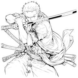 Dibujo para colorear: Roronoa Zoro (Anime y Manga) #218177 - Dibujos para Colorear e Imprimir Gratis