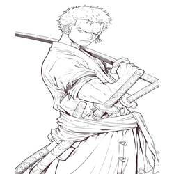 Dibujo para colorear: Roronoa Zoro (Anime y Manga) #218179 - Dibujos para Colorear e Imprimir Gratis