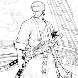 Dibujo para colorear: Roronoa Zoro (Anime y Manga) #218183 - Dibujos para Colorear e Imprimir Gratis