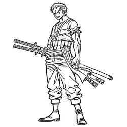 Dibujo para colorear: Roronoa Zoro (Anime y Manga) #218188 - Dibujos para Colorear e Imprimir Gratis