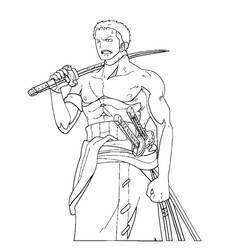 Dibujo para colorear: Roronoa Zoro (Anime y Manga) #218190 - Dibujos para Colorear e Imprimir Gratis