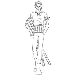 Dibujo para colorear: Roronoa Zoro (Anime y Manga) #218191 - Dibujos para Colorear e Imprimir Gratis