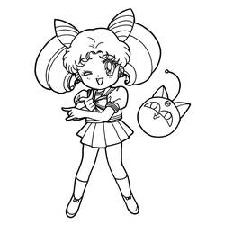 Dibujo Sailor Moon (Anime y Manga) #183001 para imprimir y colorear