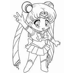 Dibujo Sailor Moon (Anime y Manga) #183015 para imprimir y colorear