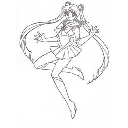 Dibujo Sailor Moon (Anime y Manga) #183023 para imprimir y colorear