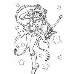 Dibujo Sailor Moon (Anime y Manga) #183025 para imprimir y colorear