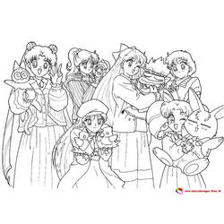 Dibujo Sailor Moon (Anime y Manga) #50321 para imprimir y colorear