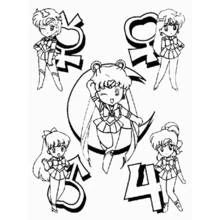 Dibujo Sailor Moon (Anime y Manga) #50374 para imprimir y colorear