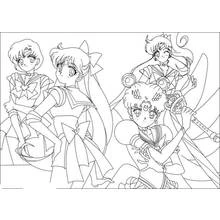 Dibujo Sailor Moon (Anime y Manga) #50437 para imprimir y colorear