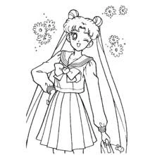 Dibujo Sailor Moon (Anime y Manga) #50448 para imprimir y colorear