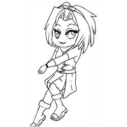 Dibujos para colorear: Sakura Haruno - Dibujos para Colorear e Imprimir Gratis