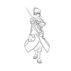 Dibujo para colorear: Sasuke (Anime y Manga) #171404 - Dibujos para Colorear e Imprimir Gratis