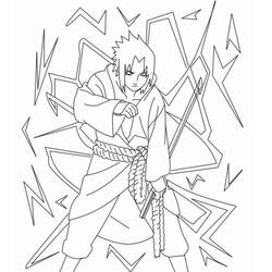 Dibujo para colorear: Sasuke (Anime y Manga) #171408 - Dibujos para Colorear e Imprimir Gratis