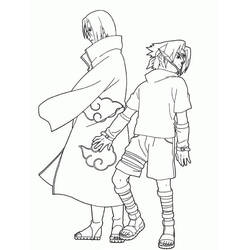 Dibujo para colorear: Sasuke (Anime y Manga) #171412 - Dibujos para Colorear e Imprimir Gratis