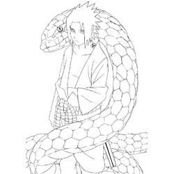 Dibujo para colorear: Sasuke (Anime y Manga) #171416 - Dibujos para Colorear e Imprimir Gratis