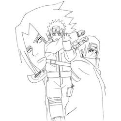 Dibujo para colorear: Sasuke (Anime y Manga) #171422 - Dibujos para Colorear e Imprimir Gratis
