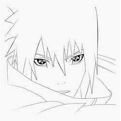 Dibujo para colorear: Sasuke (Anime y Manga) #171423 - Dibujos para Colorear e Imprimir Gratis