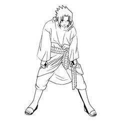 Dibujo para colorear: Sasuke (Anime y Manga) #171424 - Dibujos para Colorear e Imprimir Gratis