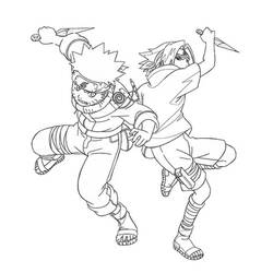 Dibujo para colorear: Sasuke (Anime y Manga) #171430 - Dibujos para Colorear e Imprimir Gratis