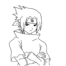 Dibujo para colorear: Sasuke (Anime y Manga) #171432 - Dibujos para Colorear e Imprimir Gratis