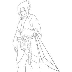 Dibujo para colorear: Sasuke (Anime y Manga) #171433 - Dibujos para Colorear e Imprimir Gratis