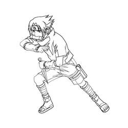 Dibujo para colorear: Sasuke (Anime y Manga) #171434 - Dibujos para Colorear e Imprimir Gratis