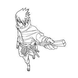 Dibujo para colorear: Sasuke (Anime y Manga) #171436 - Dibujos para Colorear e Imprimir Gratis