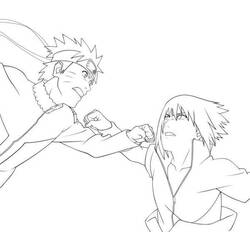 Dibujo para colorear: Sasuke (Anime y Manga) #171437 - Dibujos para Colorear e Imprimir Gratis
