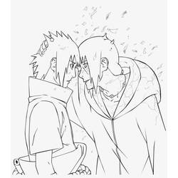 Dibujo para colorear: Sasuke (Anime y Manga) #171438 - Dibujos para Colorear e Imprimir Gratis