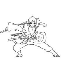Dibujo para colorear: Sasuke (Anime y Manga) #171439 - Dibujos para Colorear e Imprimir Gratis