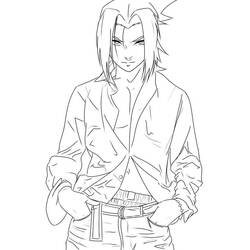 Dibujo para colorear: Sasuke (Anime y Manga) #171440 - Dibujos para Colorear e Imprimir Gratis