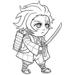 Dibujos para colorear: Tanjiro - Dibujos para Colorear e Imprimir Gratis