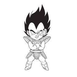 Dibujos para colorear: Vegeta - Dibujos para Colorear e Imprimir Gratis