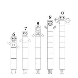 Dibujo para colorear: Bloques de Números (Aprendizaje y Educación) #186676 - Dibujos para Colorear e Imprimir Gratis
