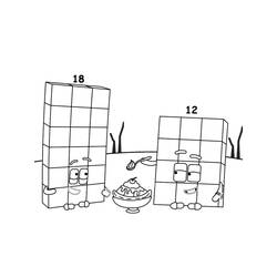 Dibujo para colorear: Bloques de Números (Aprendizaje y Educación) #186688 - Dibujos para Colorear e Imprimir Gratis