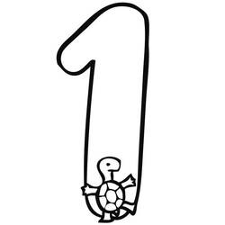 Dibujo para colorear: Número 1 (Aprendizaje y Educación) #221297 - Dibujos para Colorear e Imprimir Gratis