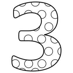 Dibujo Número 3 (Aprendizaje y Educación) #221348 para imprimir y colorear
