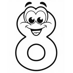 Dibujo Número 8 (Aprendizaje y Educación) #221453 para imprimir y colorear