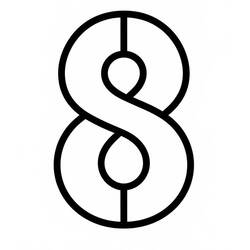 Número 8 - Dibujos para colorear gratis