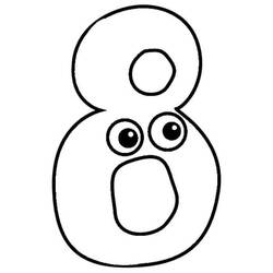 Dibujo Número 8 (Aprendizaje y Educación) #221466 para imprimir y colorear