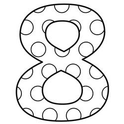 Dibujo Número 8 (Aprendizaje y Educación) #221468 para imprimir y colorear