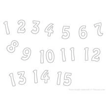 Dibujo para colorear: Números (Aprendizaje y Educación) #125112 - Dibujos para Colorear e Imprimir Gratis