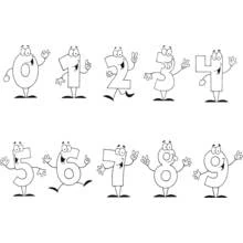Dibujo para colorear: Números (Aprendizaje y Educación) #125118 - Dibujos para Colorear e Imprimir Gratis