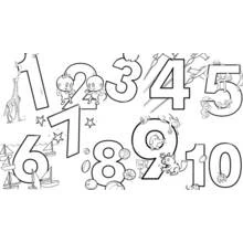 Dibujo para colorear: Números (Aprendizaje y Educación) #125135 - Dibujos para Colorear e Imprimir Gratis