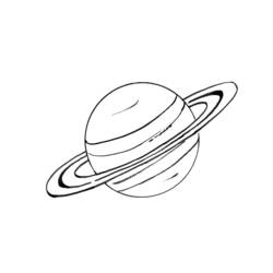 Dibujo para colorear: Planeta (Sistema Solar) (Aprendizaje y Educación) #157607 - Dibujos para Colorear e Imprimir Gratis