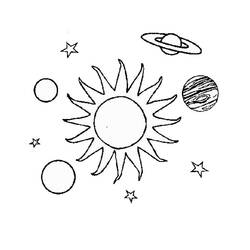 Dibujo para colorear: Planeta (Sistema Solar) (Aprendizaje y Educación) #157611 - Dibujos para Colorear e Imprimir Gratis