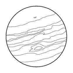 Dibujo para colorear: Planeta (Sistema Solar) (Aprendizaje y Educación) #157629 - Dibujos para Colorear e Imprimir Gratis