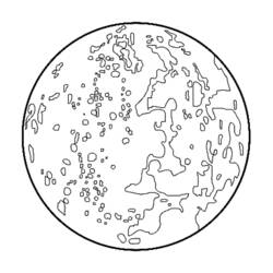 Dibujo para colorear: Planeta (Sistema Solar) (Aprendizaje y Educación) #157633 - Dibujos para Colorear e Imprimir Gratis