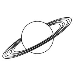 Dibujo para colorear: Planeta (Sistema Solar) (Aprendizaje y Educación) #157643 - Dibujos para Colorear e Imprimir Gratis